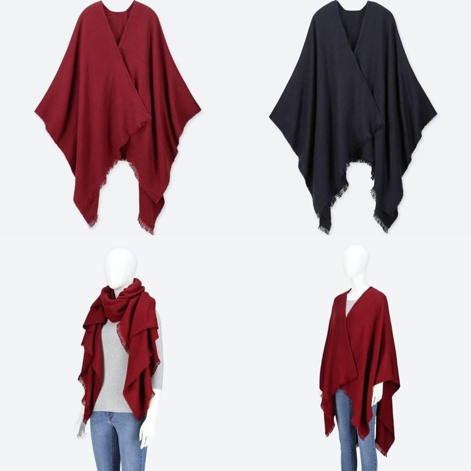 Khăn len Nam Nữ UNIQLO - Nhật Bản (Đen)