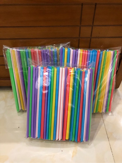 Ống hút nhựa đủ màu ( các loại)
