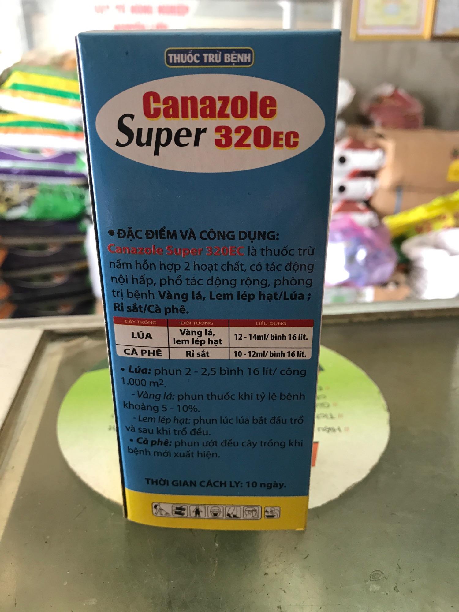 Trừ bệnh Vàng lá, Lem Lép Hạt Lúa Canazole super 320EC chai 240ml
