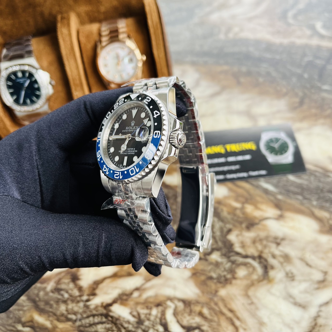 [ẢNH SHOP CHỤP] Đồng Hồ Nam R0LEX Pepsi và Batman Máy Cơ Automatic cao cấp