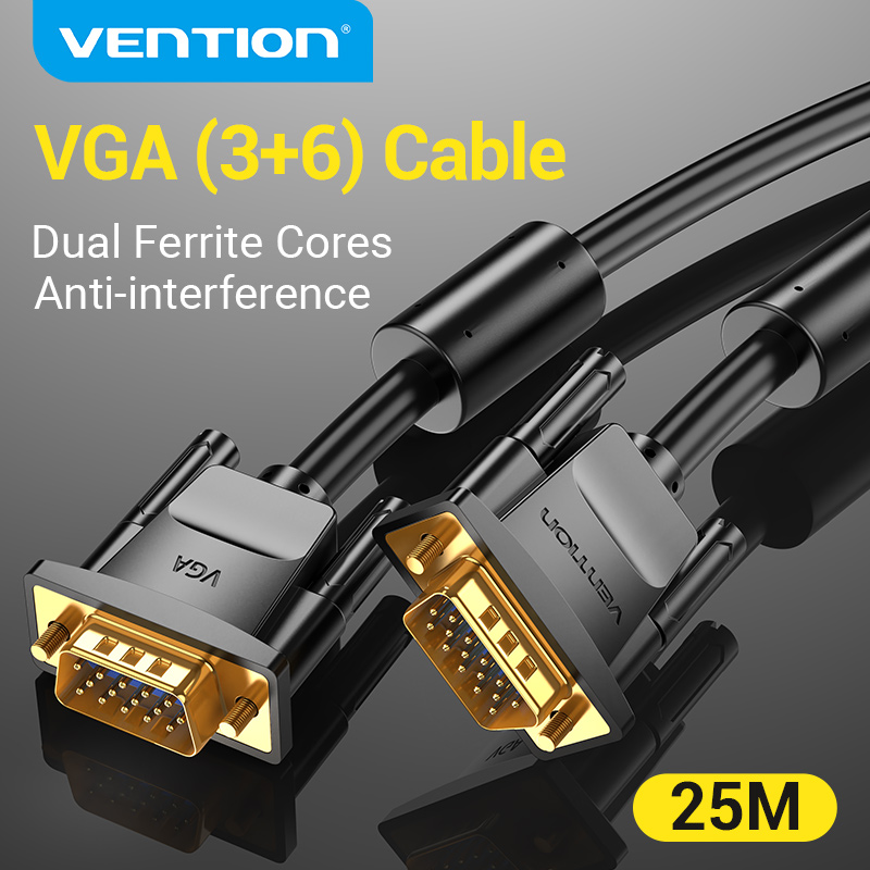 Vention VGA Cable VGA Male to Male Cable 1080P 5m 10m Braided Shielding Cord for HDTV PC Laptop Box Projector Monitor Cable VGA
