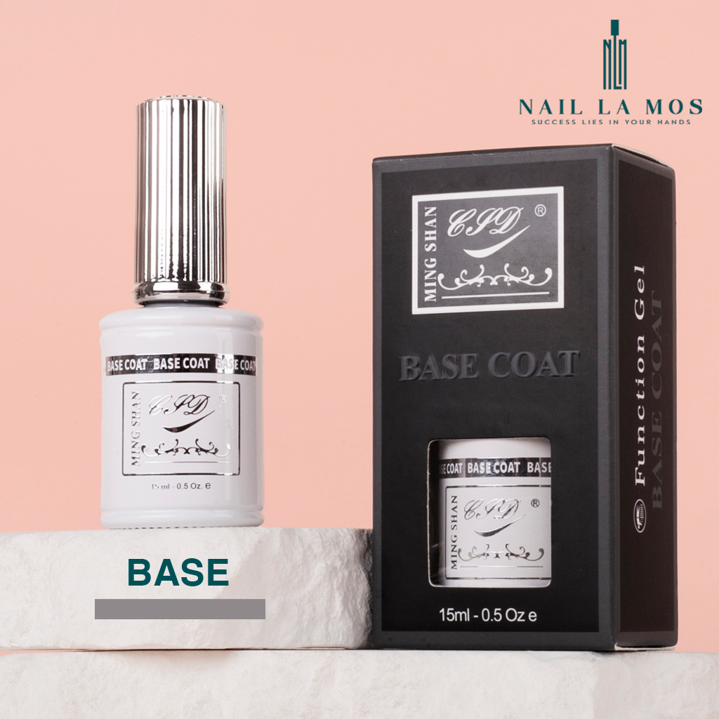 Base top cứng móng CSD bóng lì chính hãng 15ml - Sơn gel liên kết móng nail Ming Shan cao cấp bóng bền