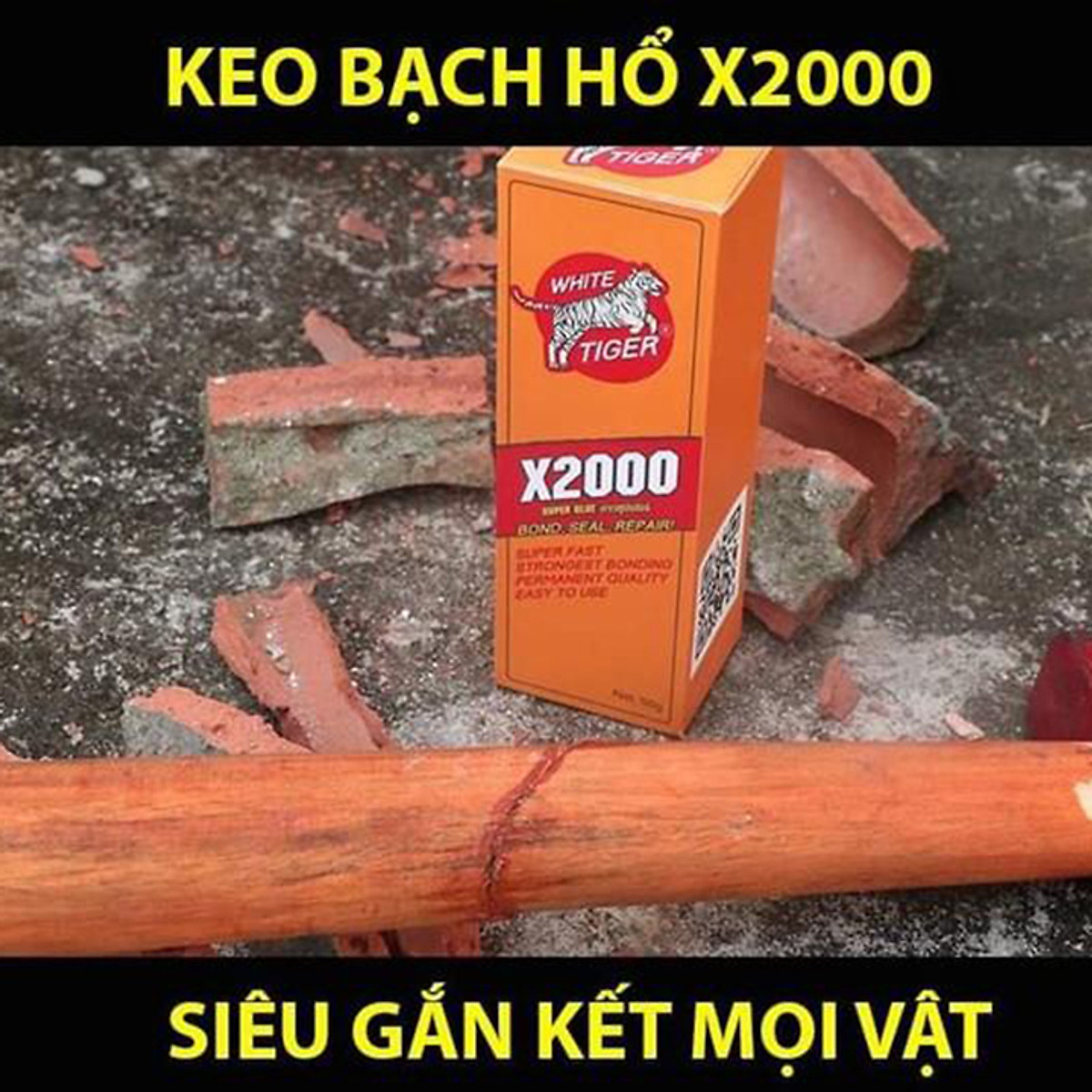 [HCM][Keo dán siêu dính BẠCH HỔ] X2000 (50g) dán gỗ sắt sứ kim loại đa năng