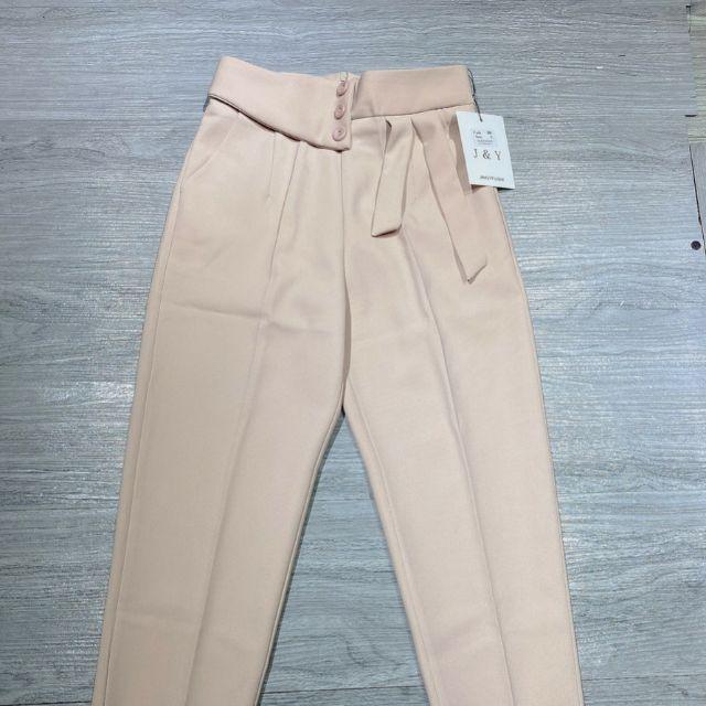 Quần baggy nữ , Quần baggy cạp lệch 3 khuy