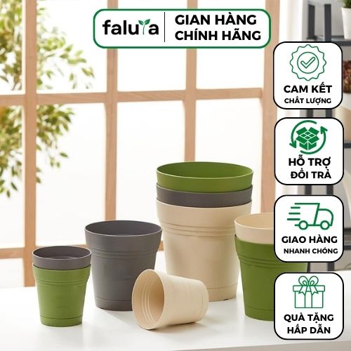 Chậu nhựa trồng cây 2 đáy cao cấp