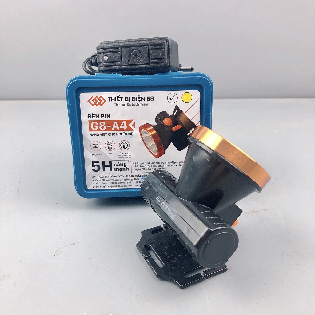 Đèn pin đội đầu  A4-G8 nhỏ gọn siêu sáng