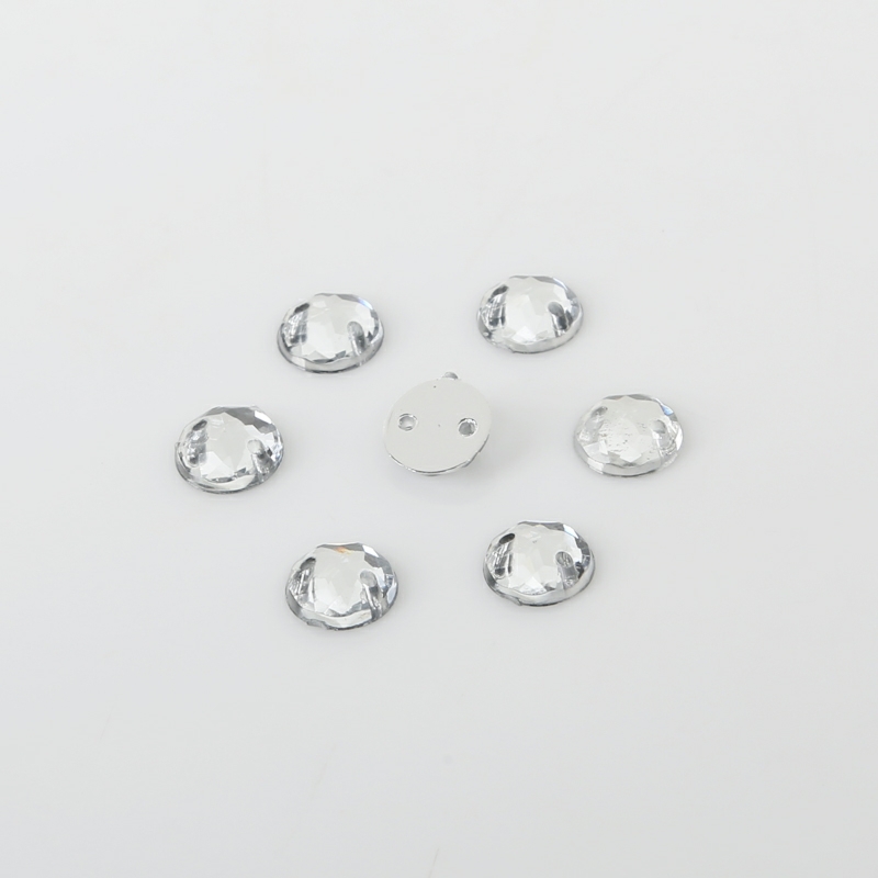 Hạt đá Kết đá xoàn ủi đính trang phục lấp lánh size 8mm