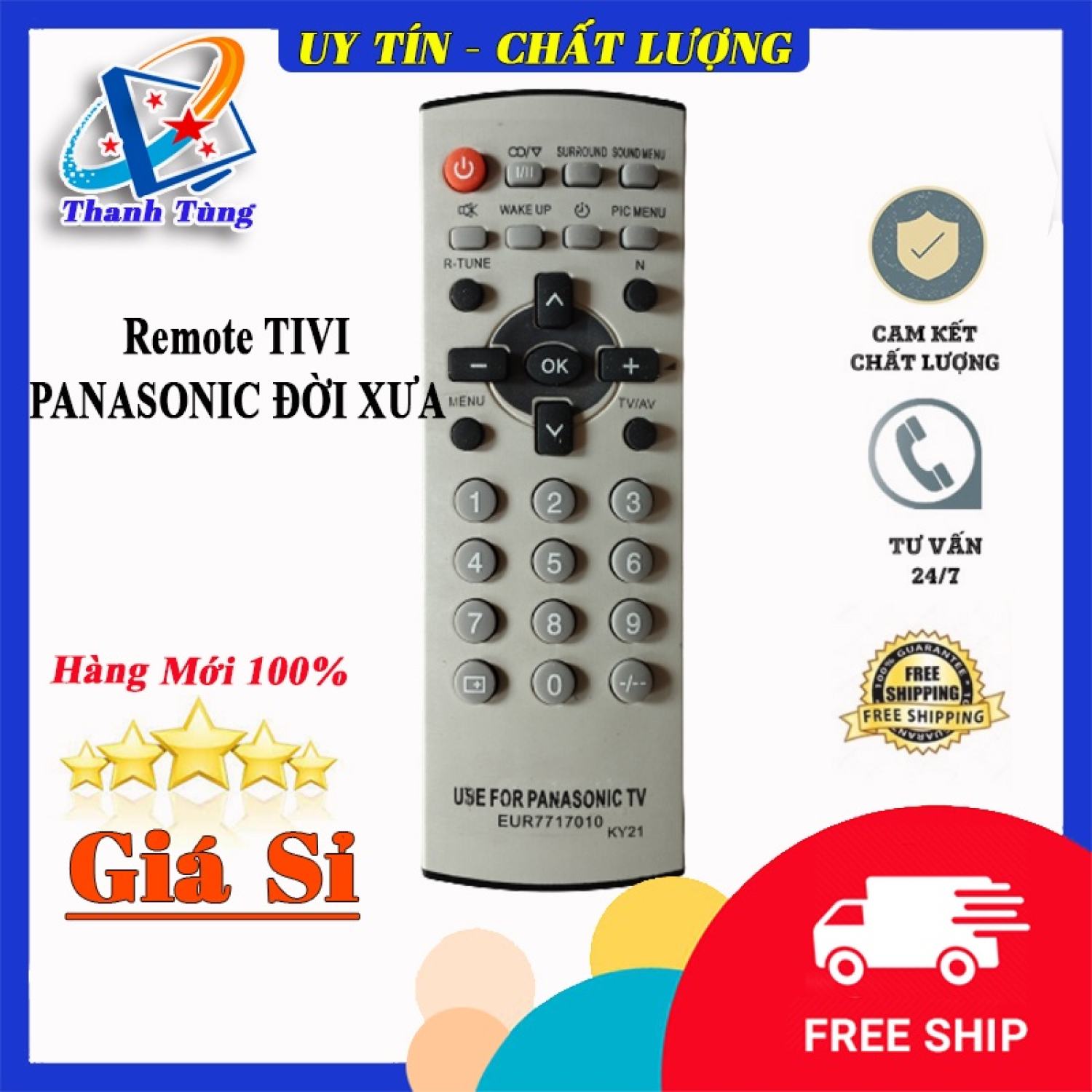 REMOTE ĐIỀU KHIỂN TV PANASONIC ĐỜI CŨ