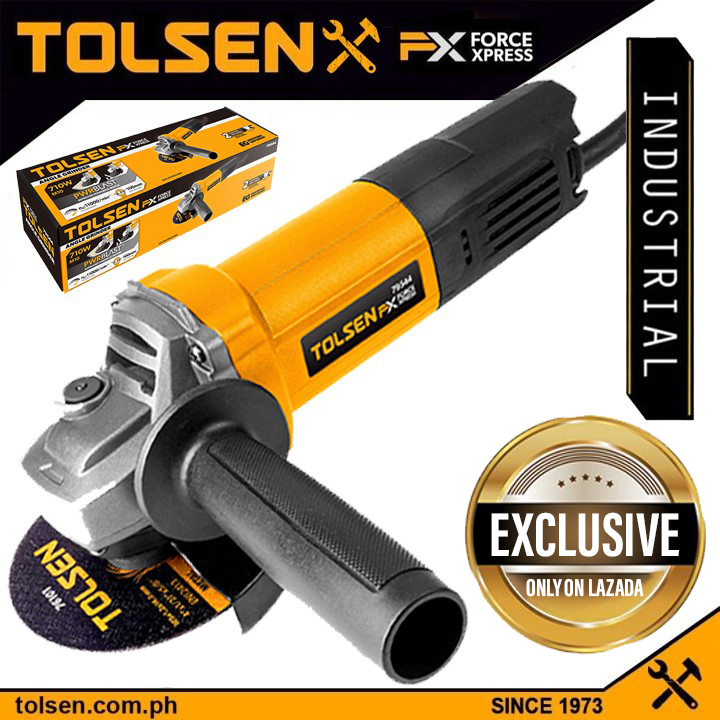 710w máy mài góc 100mm tolsen 79544 , máy cắt cầm tay công tắc đuôi tốc độ 11.000v/p