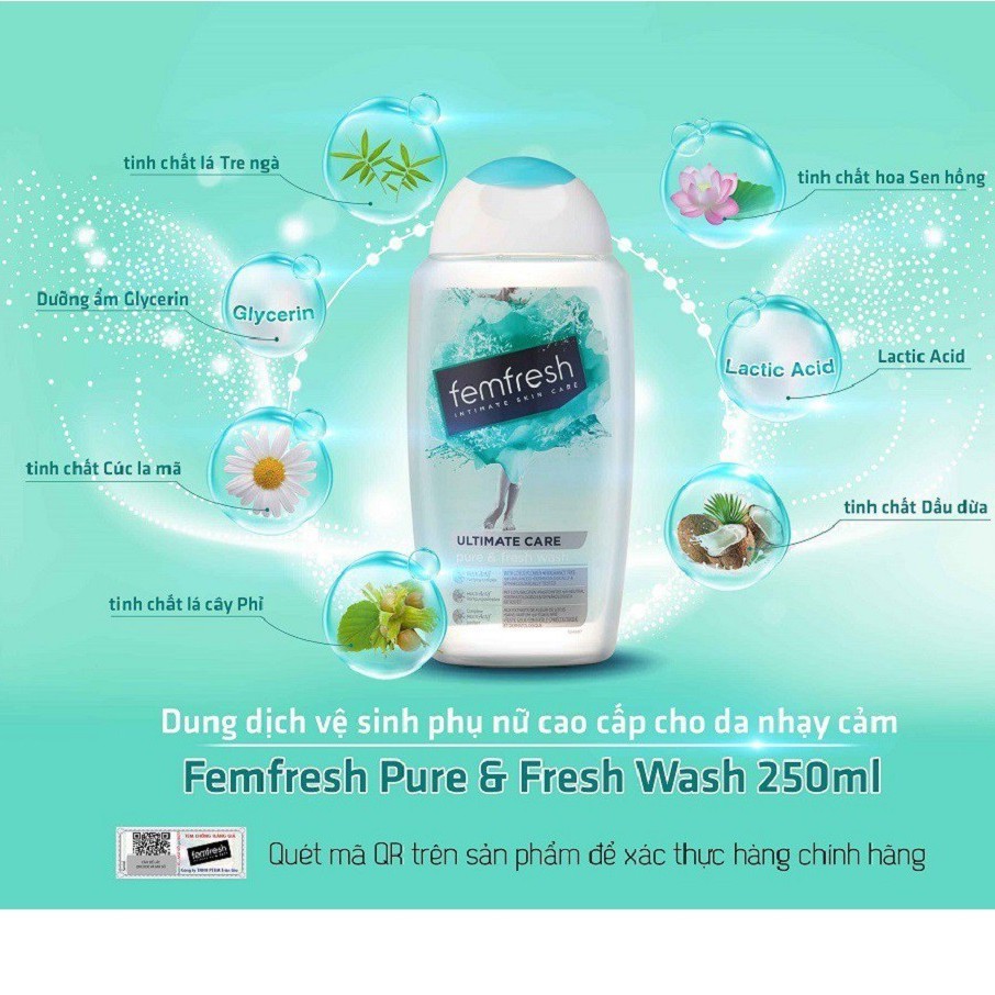 Dung dịch vệ sinh phụ nữ Femfresh 250ml