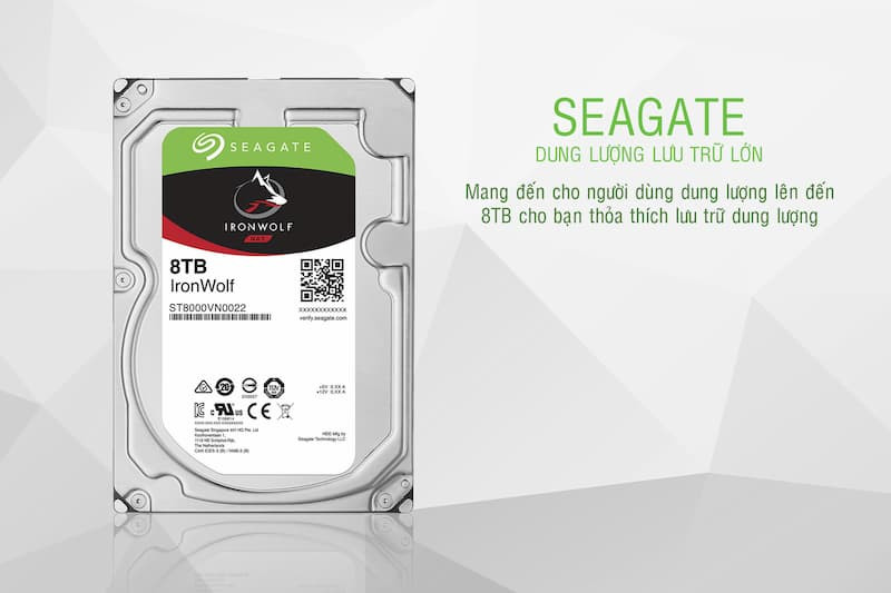 Ổ cứng 8TB Seagate Iron Wolf