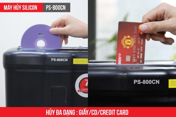 [HCM]Máy hủy tài liệu Silicon PS-800CN