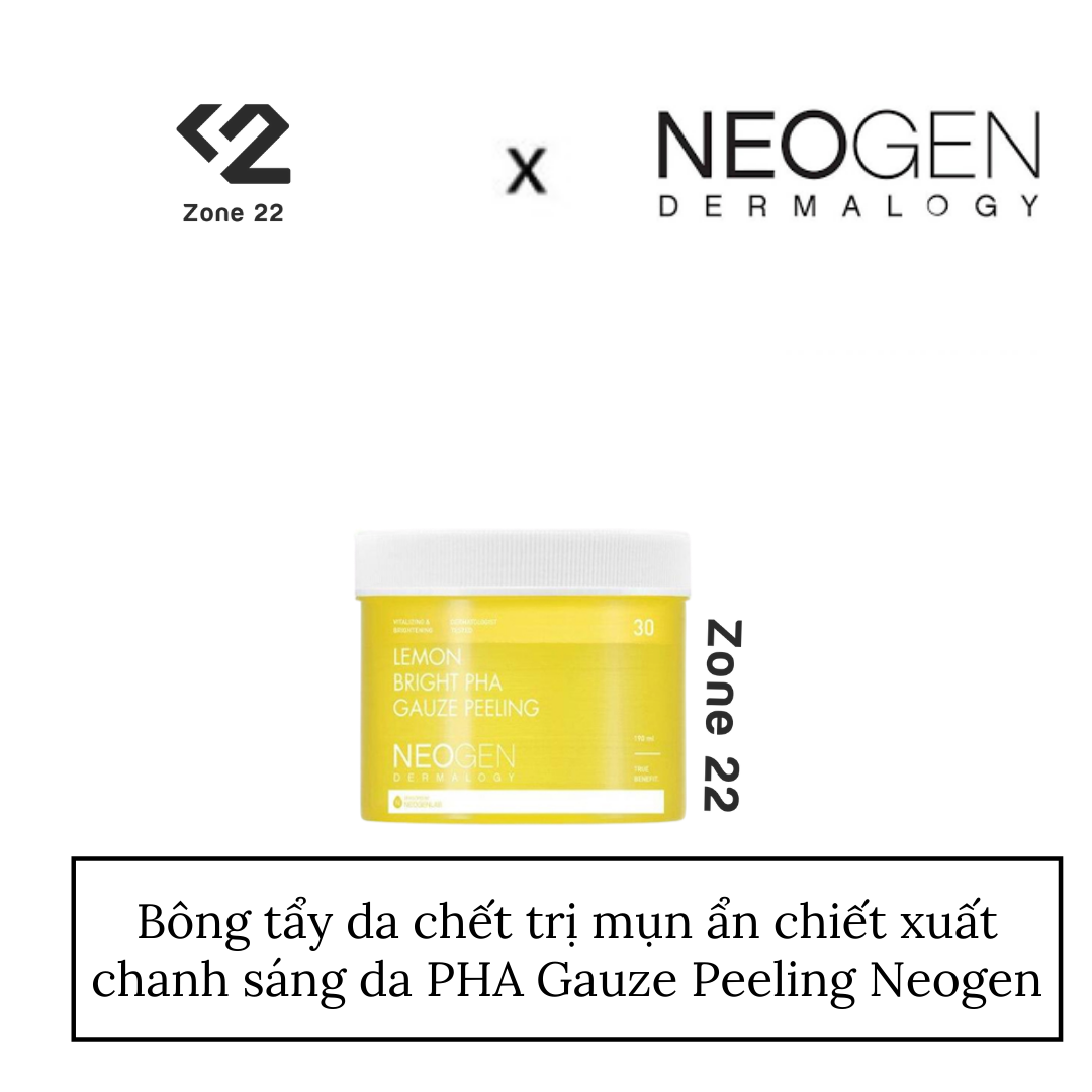 [HCM][ZONE 22]Pad Tẩy Da Chết Neogen Dermalogy PHA 30 Miếng