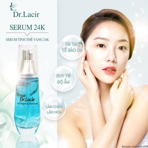 Serum tinh thể vàng 24K Dr Lacir chăm sóc da mặt, dưỡng da, cấp ẩm,giúp da luôn căng bóng (CRYSTAL SERUM)