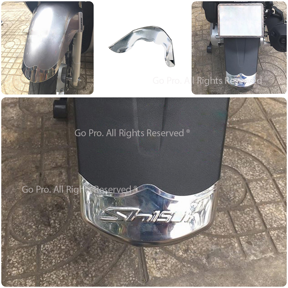 Ốp mỏ & đuôi dè honda sh inox