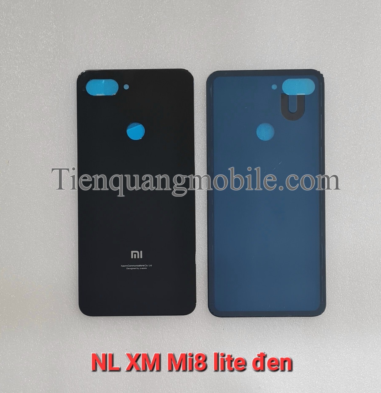 Nắp lưng Xiaomi Mi 8 lite (đen, xanh, hồng)