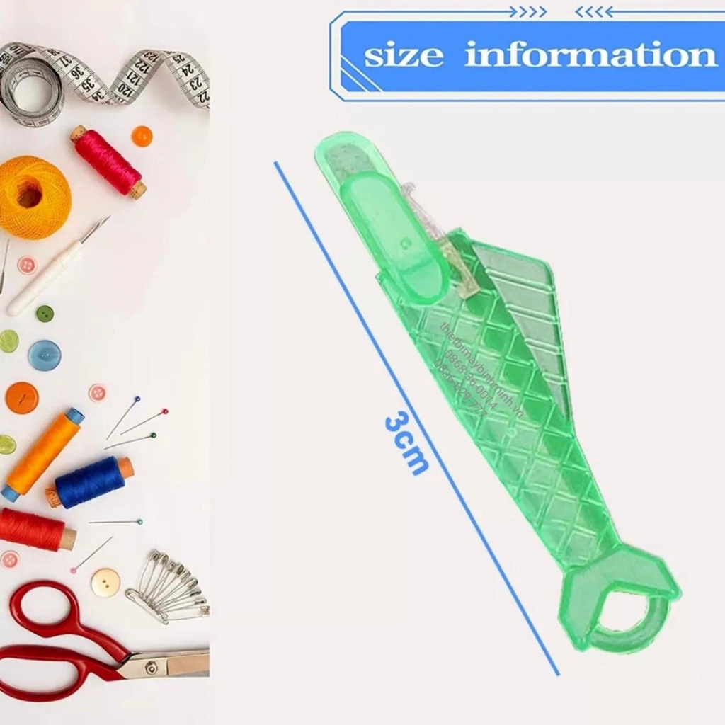 Dụng cụ Xỏ kim, Xỏ kim hình cá ( Combo 2 chiếc )