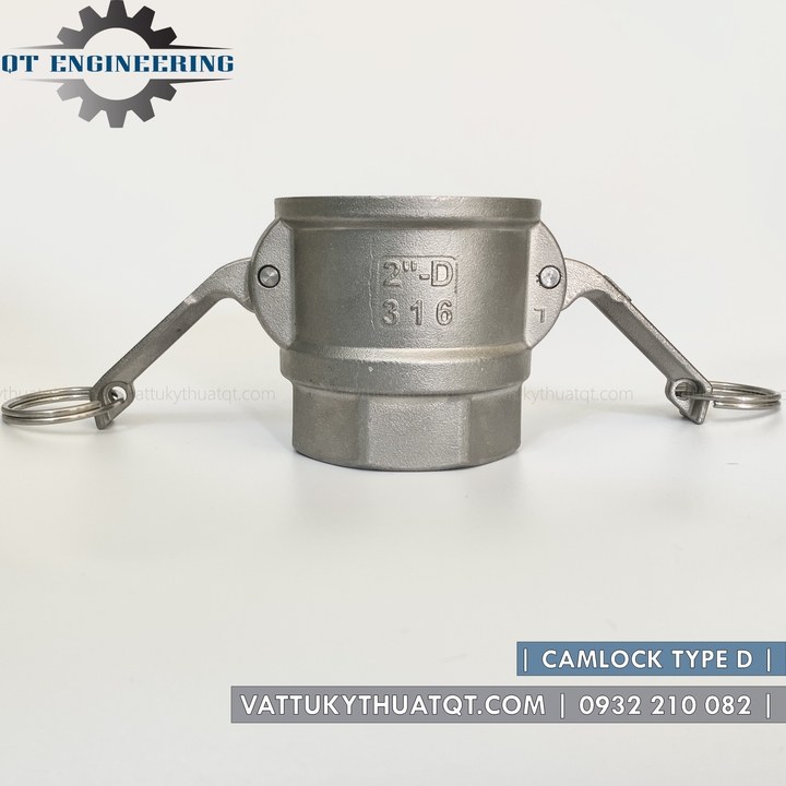 Khớp nối nhanh camlock inox 304 kiểu d | vattukythuatqt.com
