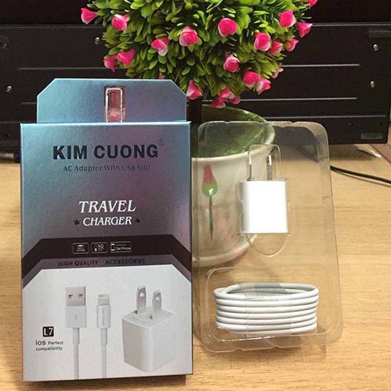 BỘ SẠC KIM CƯƠNG IPHONE 7 CHÍNH HÃNG