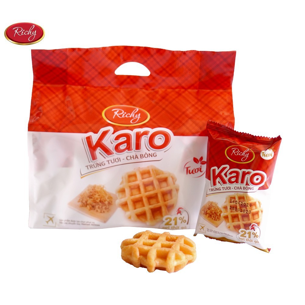 Bánh Karo chà bông sợi gà (1 túi 6 cái)