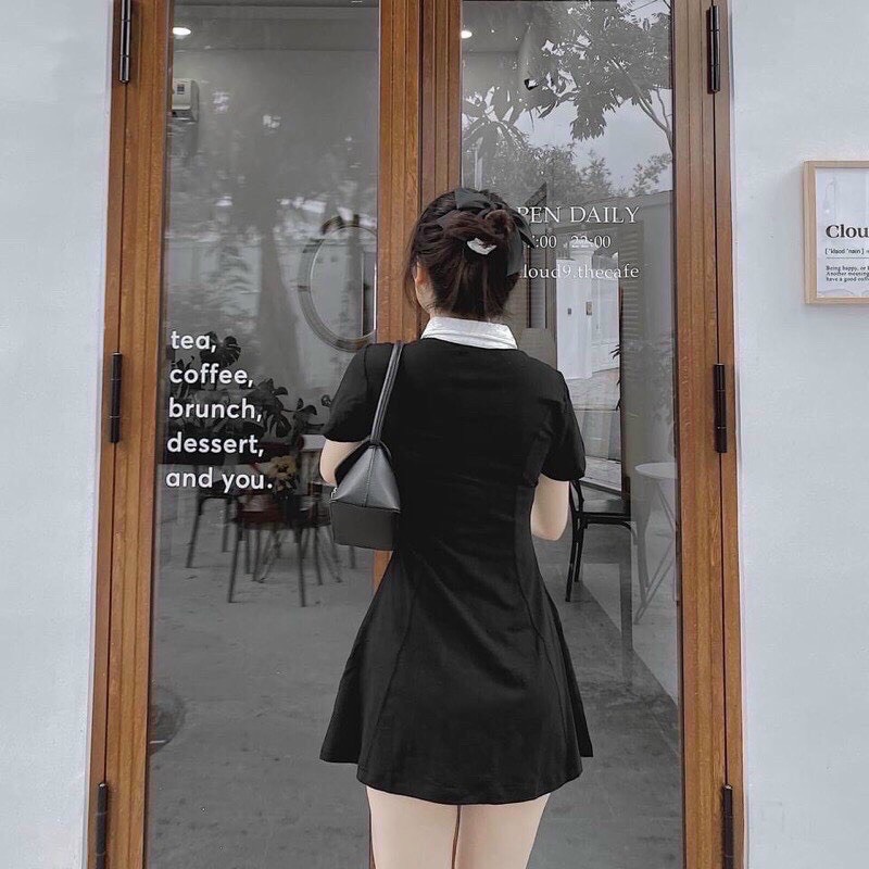 Đầm xòe cổ bẻ D036