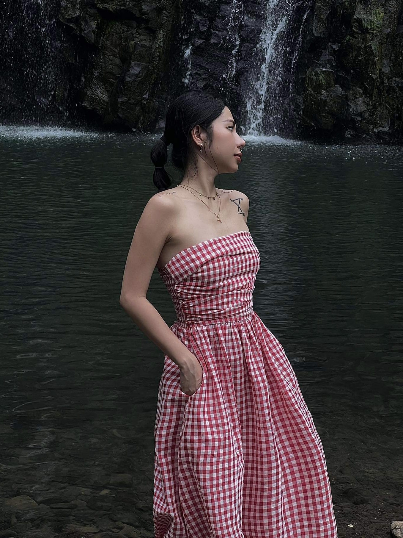 LEMONCHICVN - ĐẦM MAXI CÚP NGỰC LƯNG THUN - D250