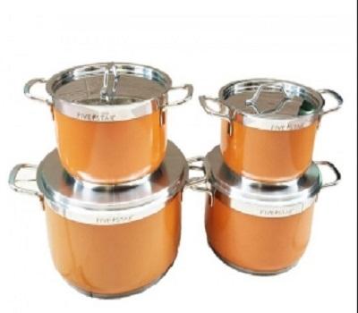 Bộ nồi Fivestar Màu 4 cái sử dụng được trên bếp từ