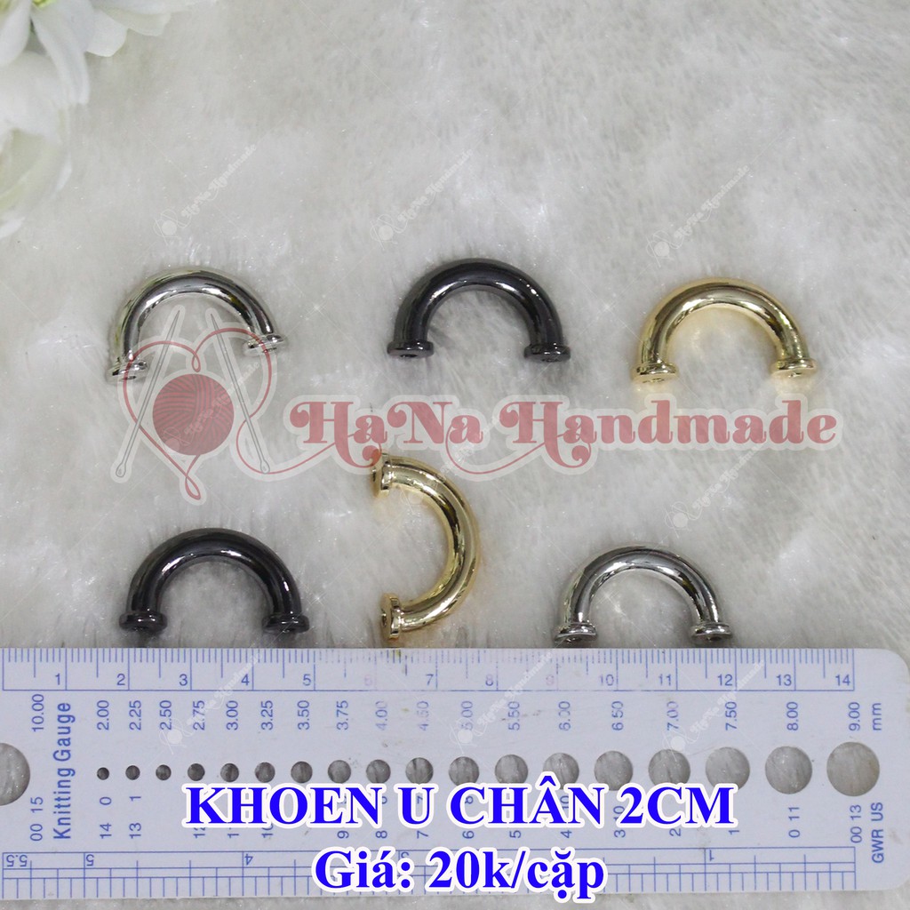 Khoen U Chân 2cm gắn túi xách (20k/cặp)