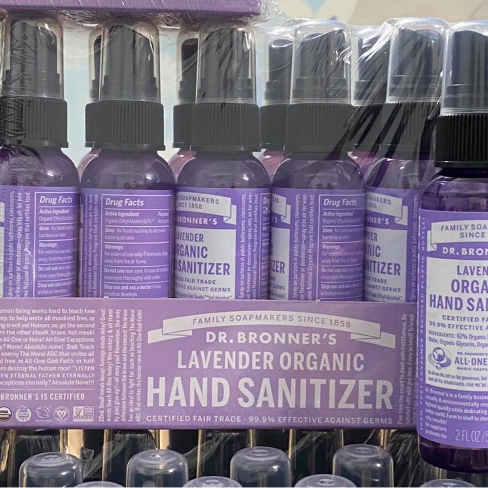 Nước rửa tay Khô hữu cơ Dr Bronner