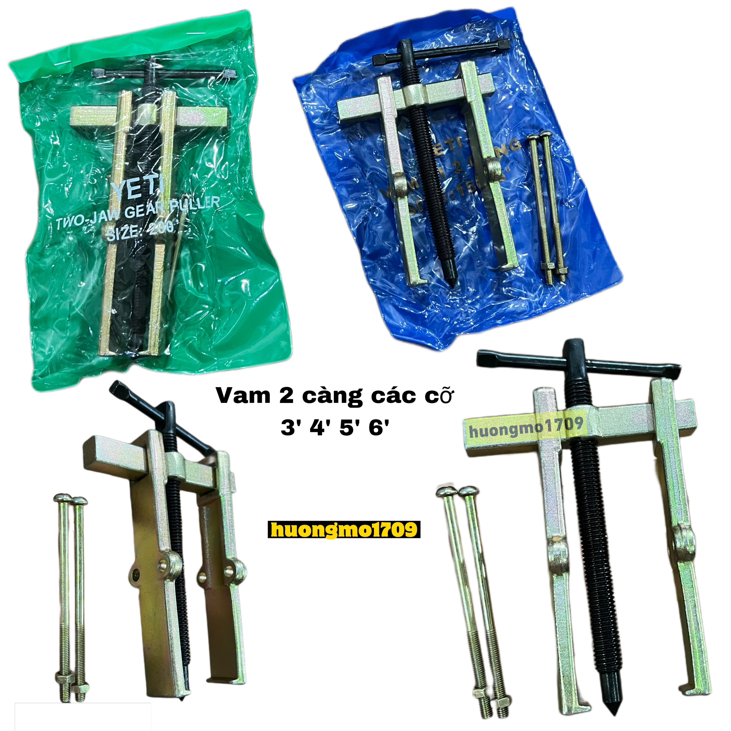 Vam cảo 2 càng 6inh 150mm