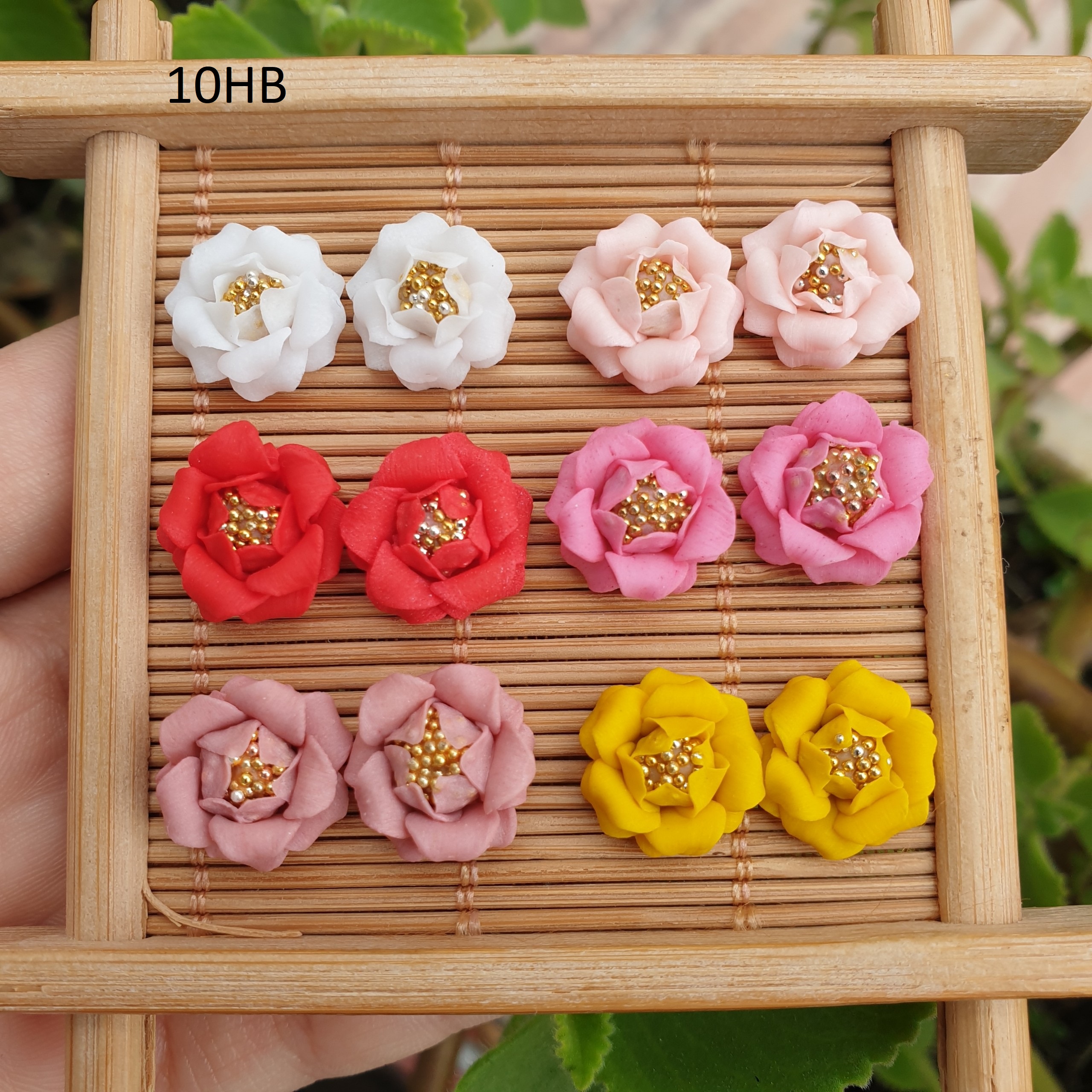[HCM]Hoa hồng bi - Hoa bột đính móng 10HB