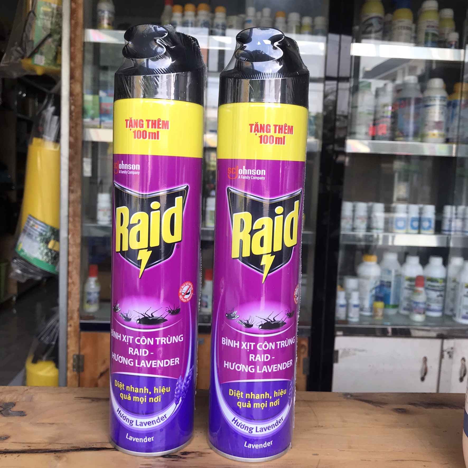 Bình xịt muỗi và côn trùng Raid - bình xịt sẵn 520ml hương ngẫu nhiên