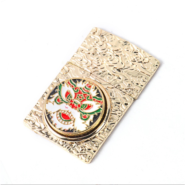 Emblem hình dán bật lửa Zippo kỳ lân vàng