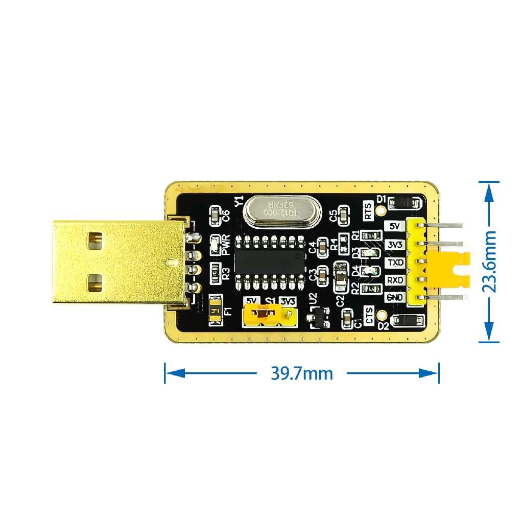 USB TO COM CH340 Mạ Vàng