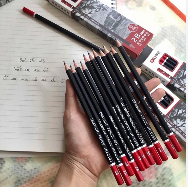 Bút chì 2B hộp 12 cây