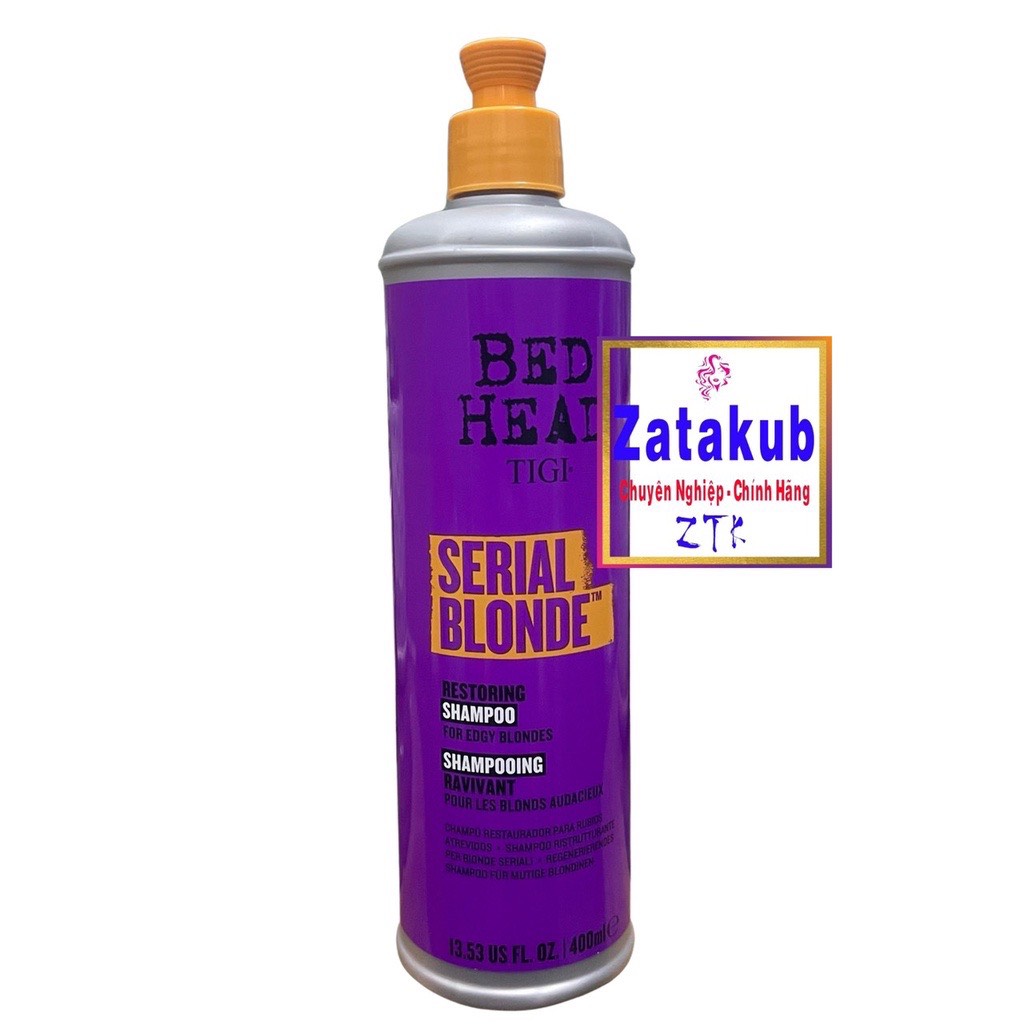 Dầu Gội Phục Hồi Cho Tóc Tẩy TIGI SERIAL BLONDER Shampoo 400ML