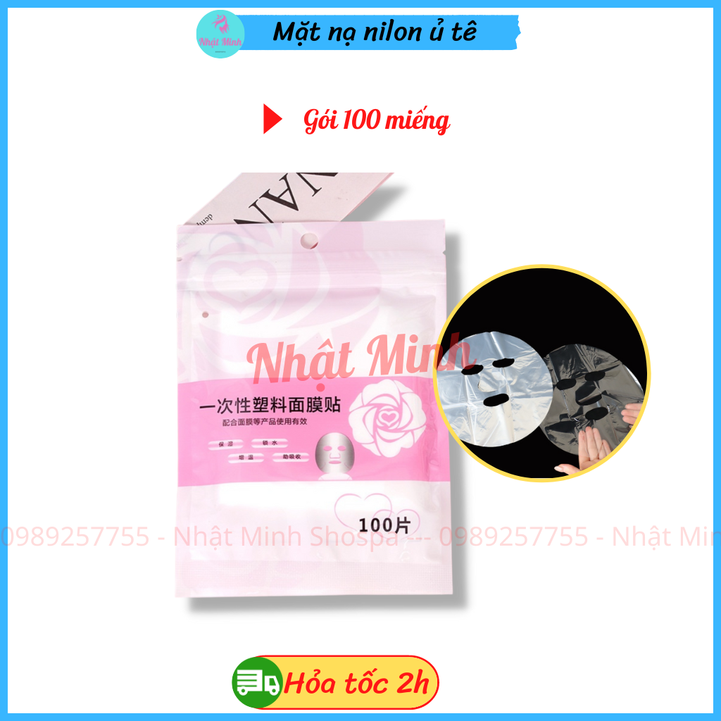 Mặt nạ ủ tê | Nilon ủ tê mặt dạng miếng, gói 100 miếng