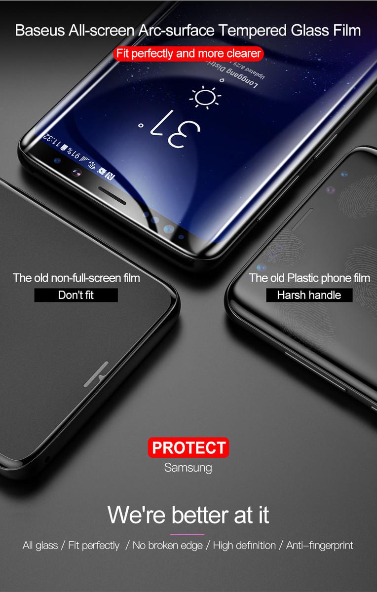 Kính cường lực 3D Baseus LV241 Samsung S9