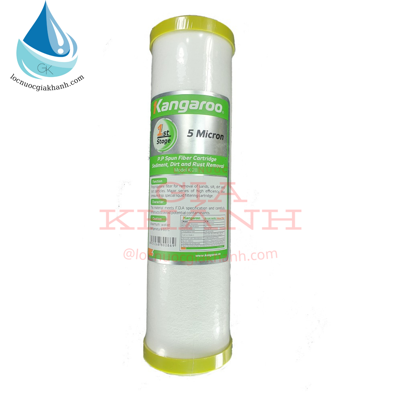 lõi lọc số 1 kangaroo hàng chính hãng.