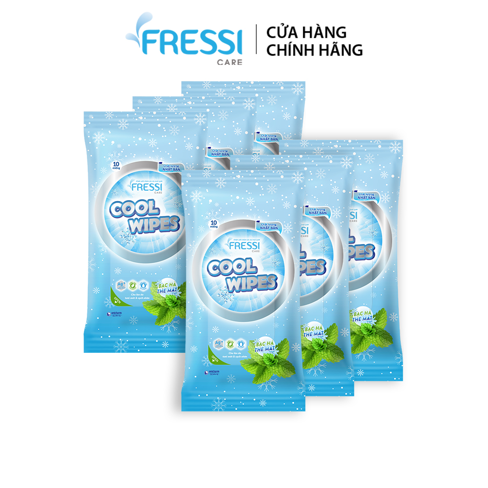 Combo 6 khăn ướt Fressi Care Cool 20 miếng