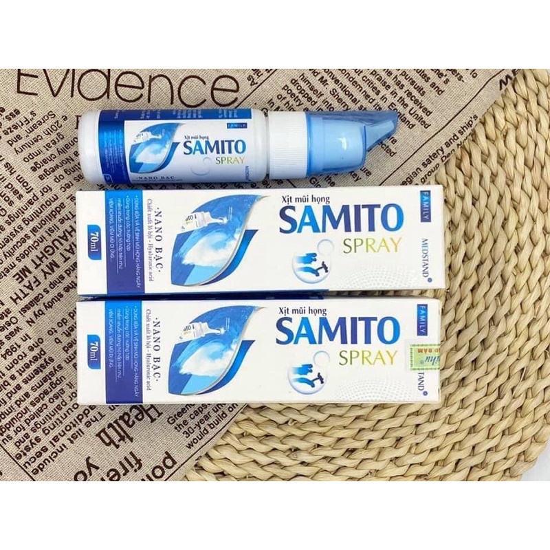 Xịt mũi họng Samito 70ml