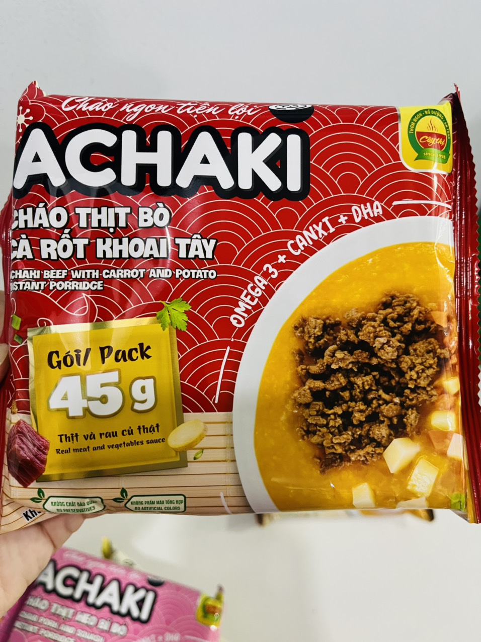 Cháo Ăn Liền ACHAKI CÂY THỊ 72G đủ vị