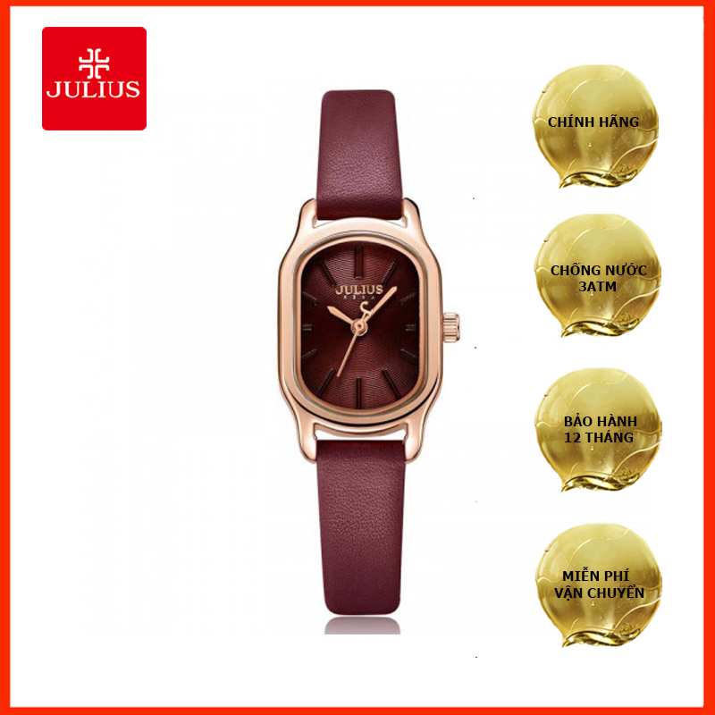 Đồng hồ nữ Julius Hàn Quốc JA-1112 dây da