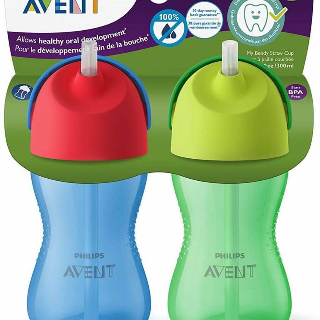 [HCM]Philips Avent - bình tập uống có ống hút 300ml (1 bình 300ml)