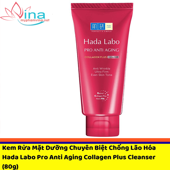 [HCM]SỮA RỬA MẶT CHỐNG LÃO HÓA HADA LABO PRO ANTI AGING (80G)