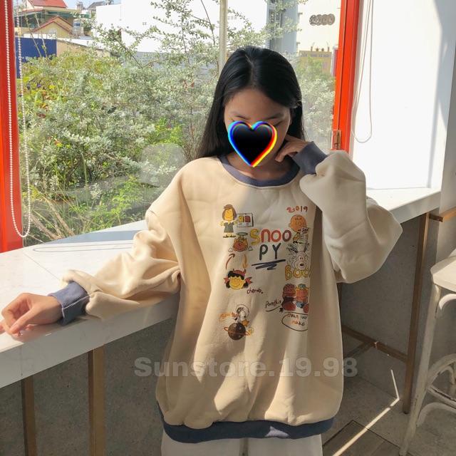 [HCM]Áo sweater phối bo xanh