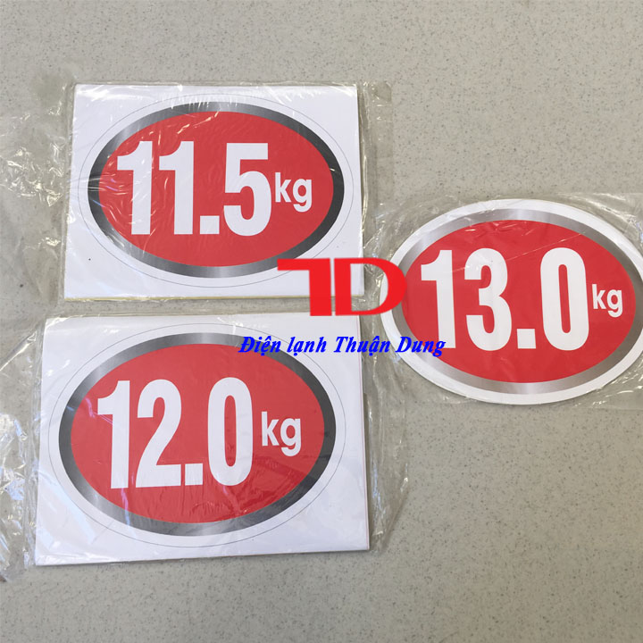 Tem dán trang trí Máy Giặt loại 13KG