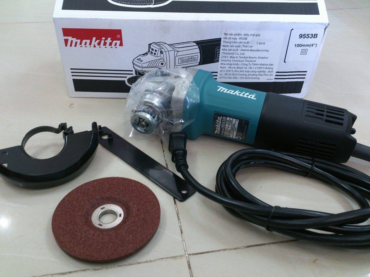 Máy mài, máy cắt Makita 9556B - công tắc đuôi (Tặng kèm 1 đá mài)