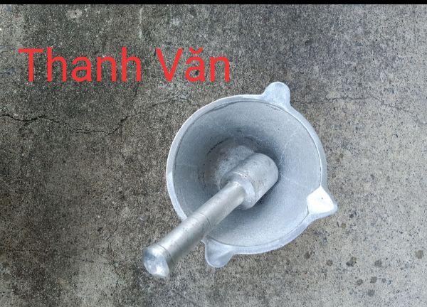 Bộ cối gang đúc bằng thủ công mỹ nghệ 13 cm nặng 1 KG