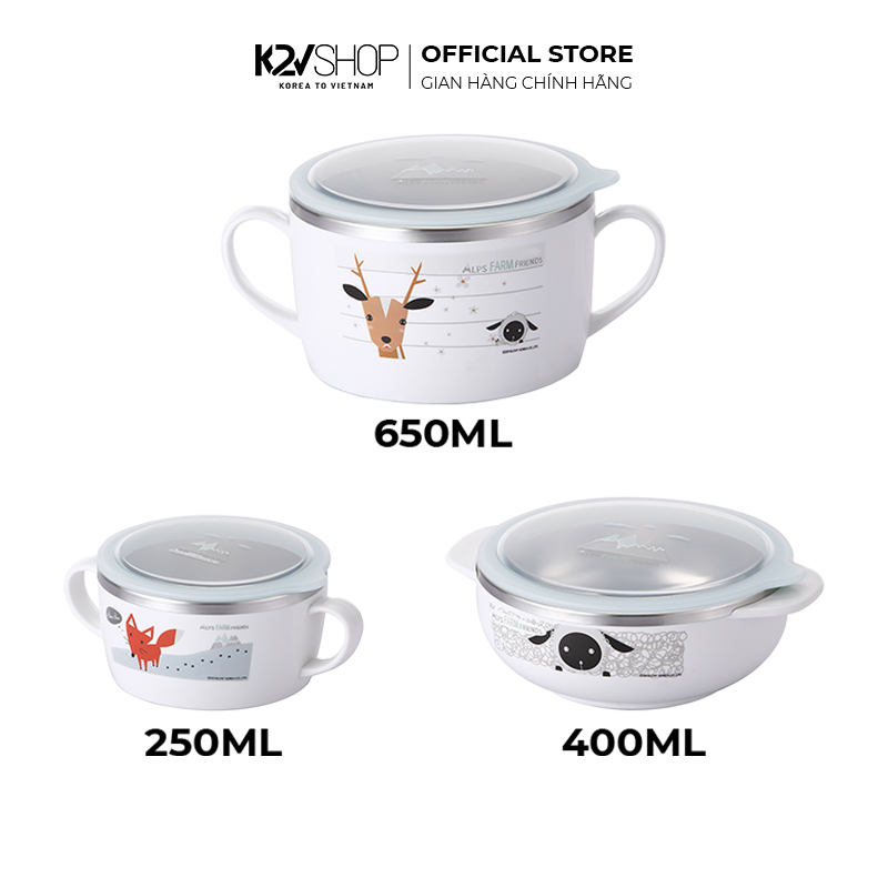 [K2V Shop] Tô Ăn Dặm Cao Cấp Cho Bé Stenlock 250ml/400ml/650ml